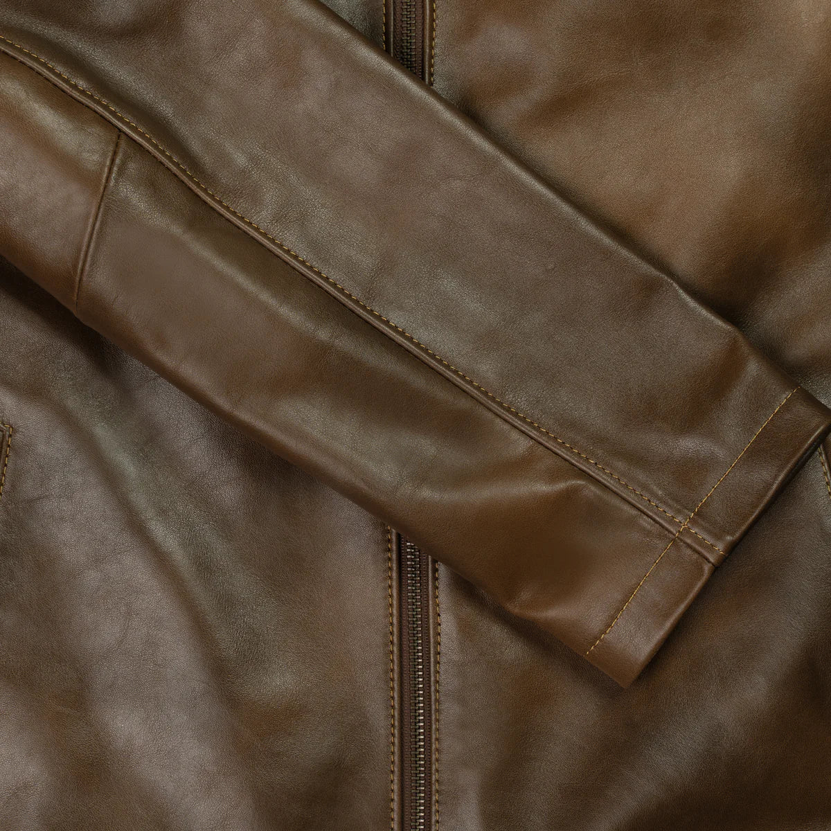 Heritage : Veste Hommes - Cuir chocolat