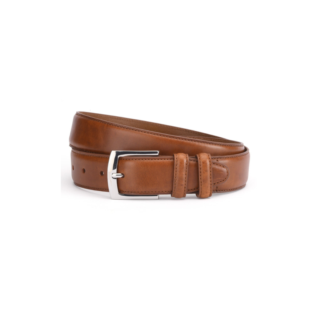 Ceinture classique en cuir chocolat | Horizon
