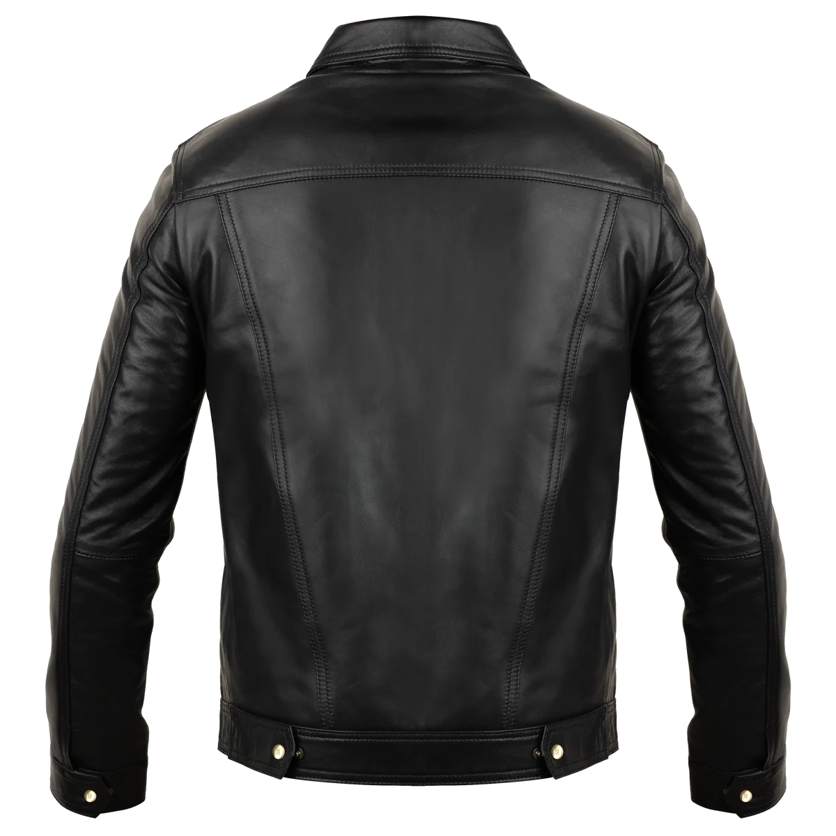 FORGE  : Veste Hommes - Cuir Noir