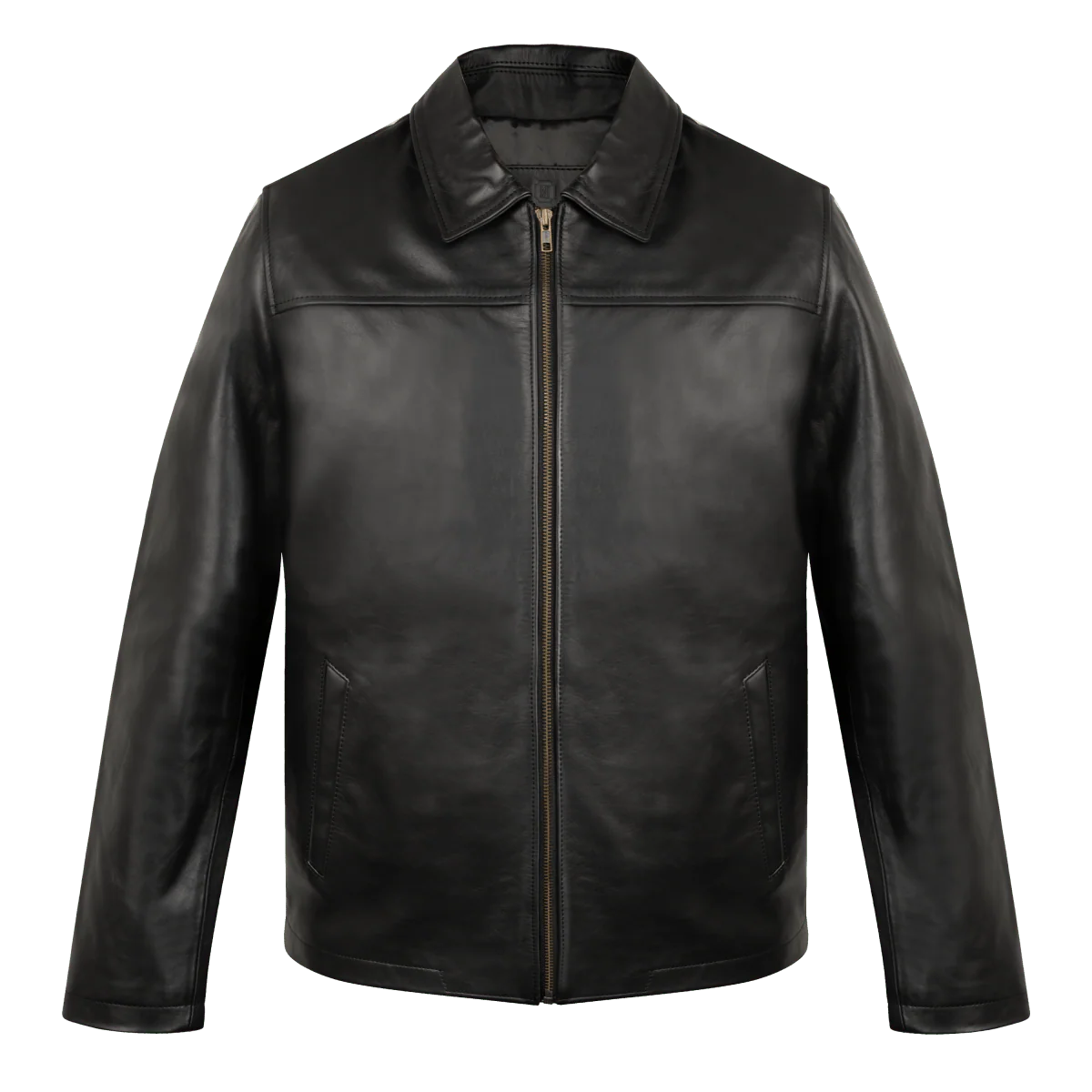 Heritage : Veste Hommes - Cuir chocolat (NOIR)