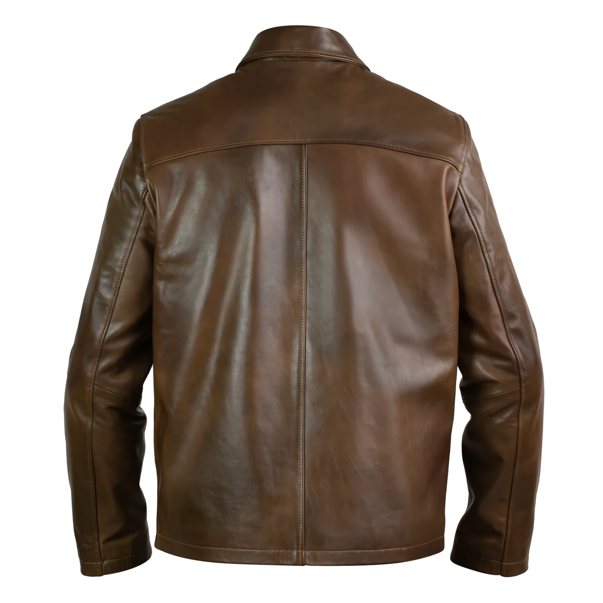 Heritage : Veste Hommes - Cuir chocolat