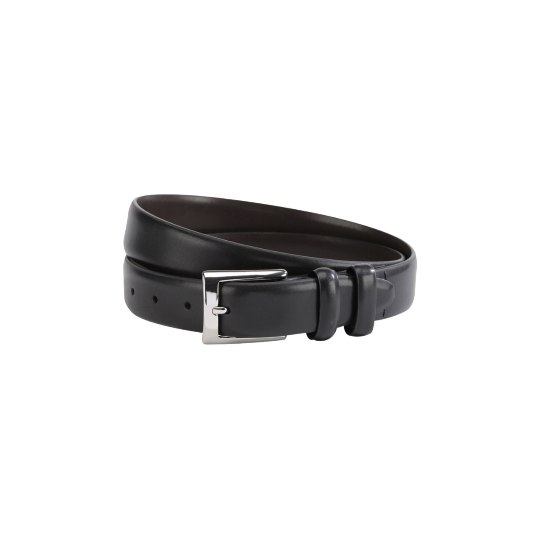 Ceinture classique en cuir chocolat | Horizon