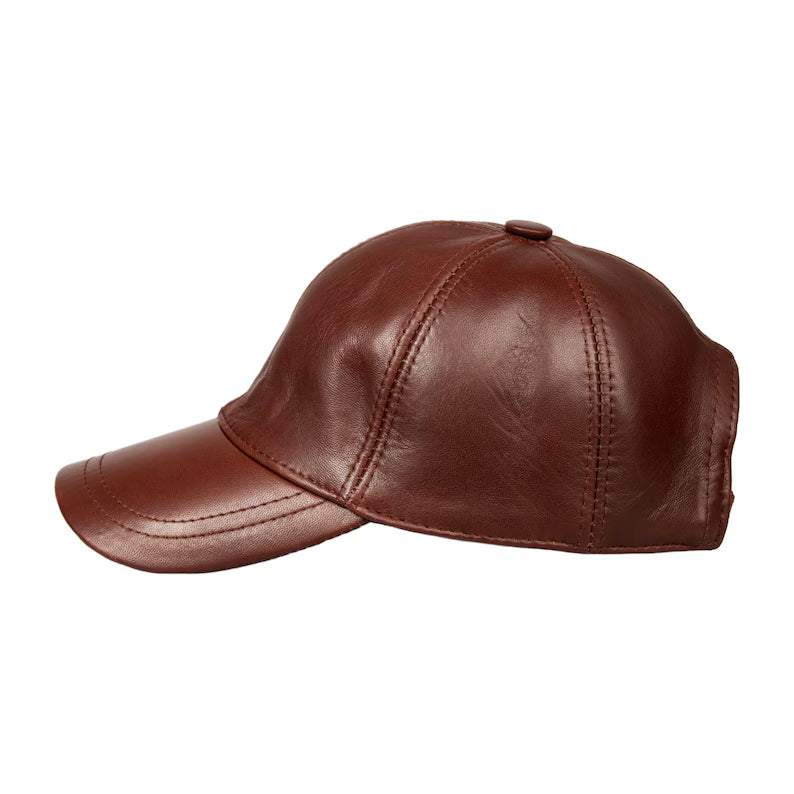 Casquette Baseball en Cuir