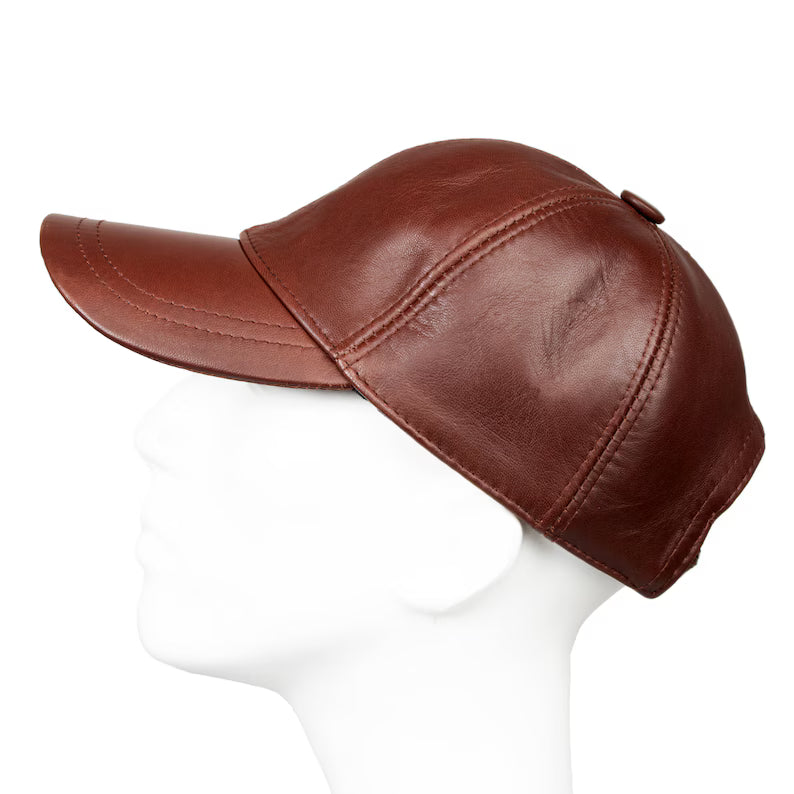 Casquette Baseball en Cuir