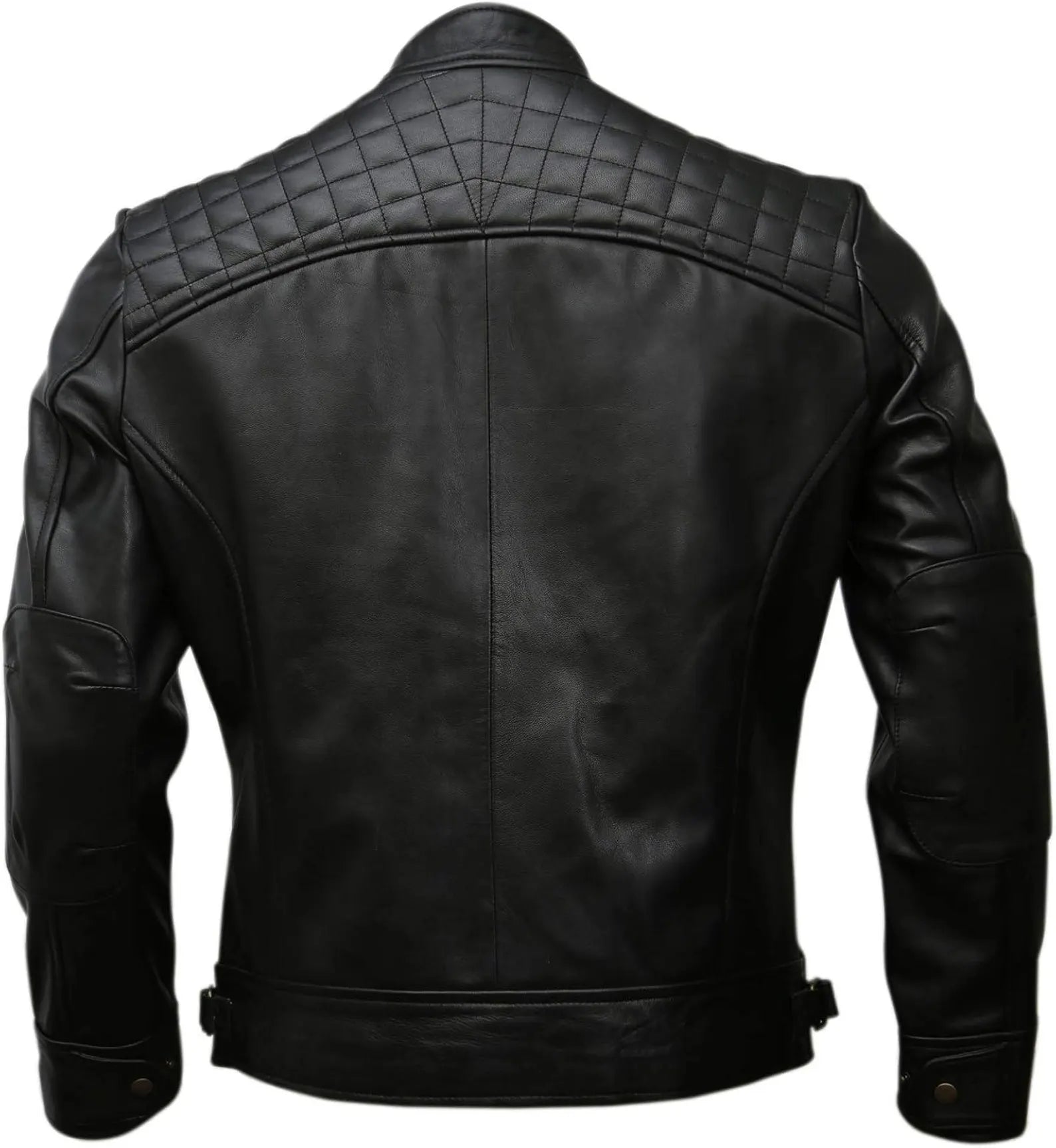 Blouson Motard "Black Rider" - Veste en Cuir Matelassée