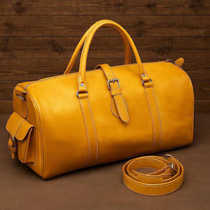 Sac de voyage en cuir  : sac de week-end edition GOLD